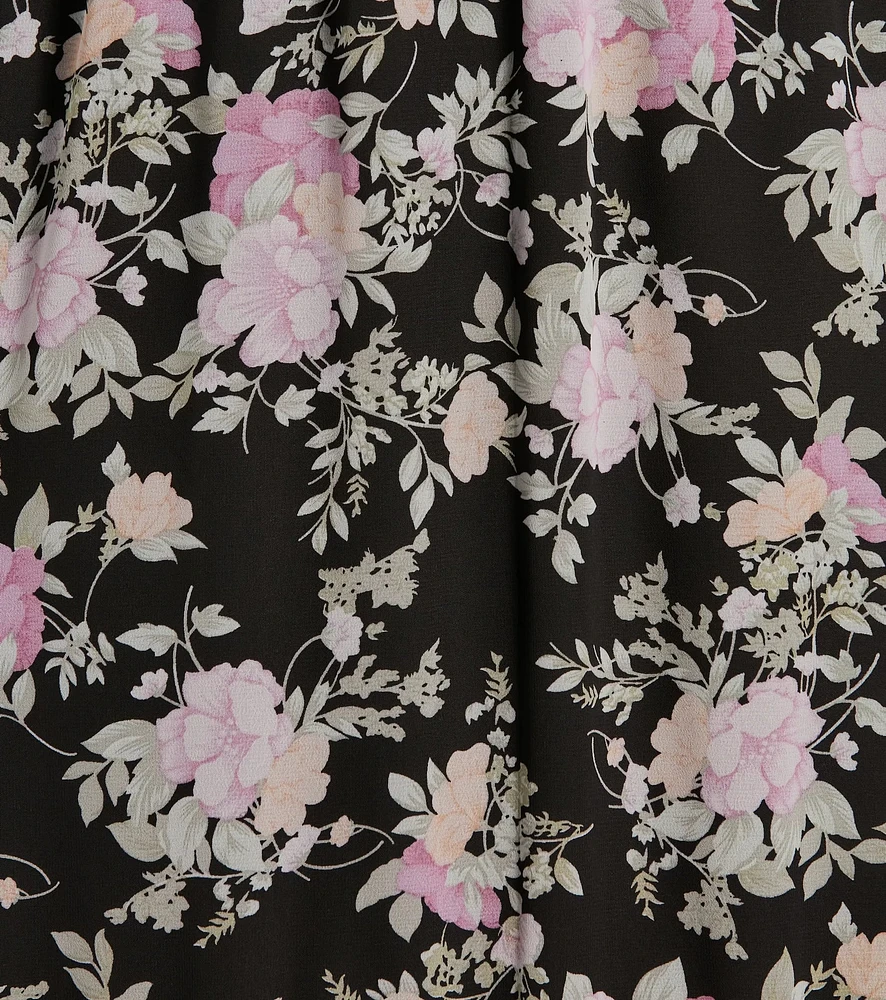 Elevated Occasion Sweetheart Floral A-Line Midi Dress