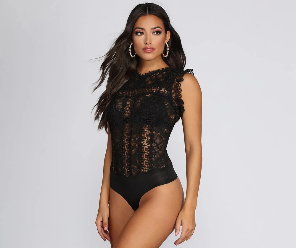 Crochet The Day Lace Bodysuit