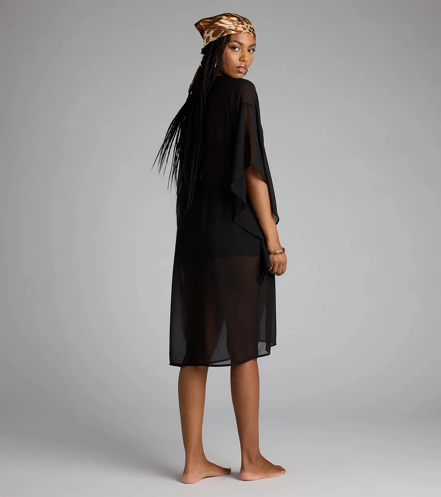 Destined For Sun Chiffon Kimono