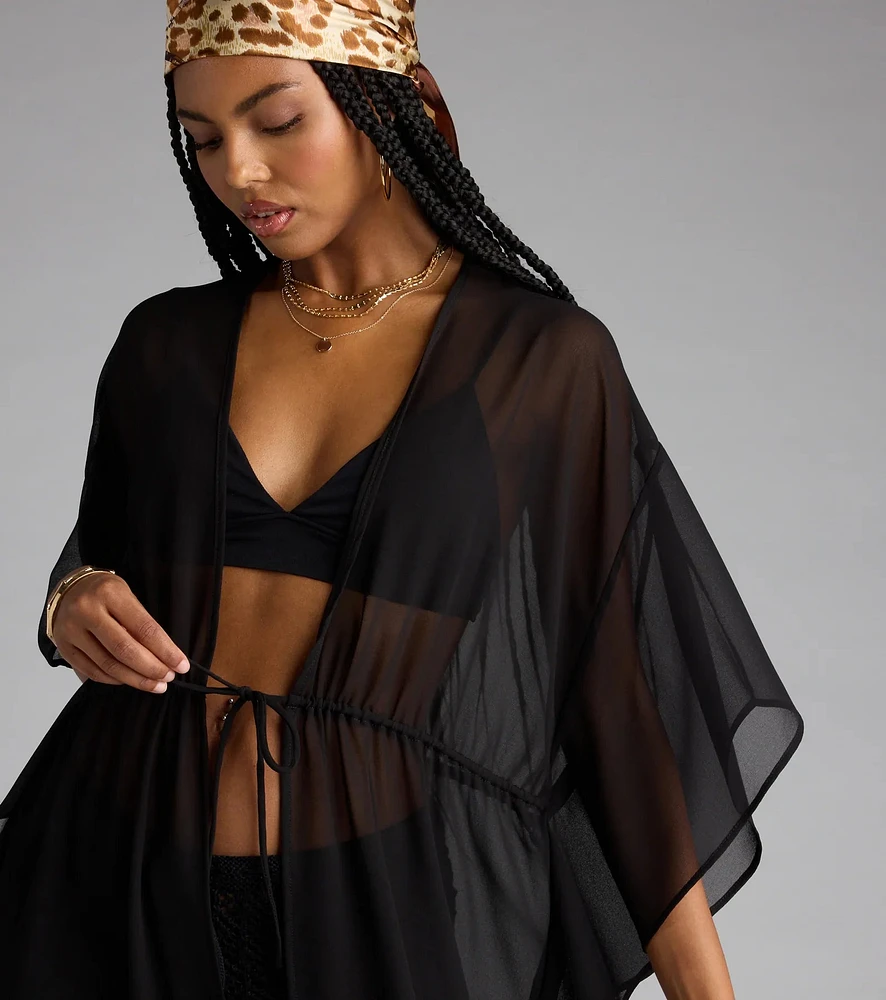 Destined For Sun Chiffon Kimono