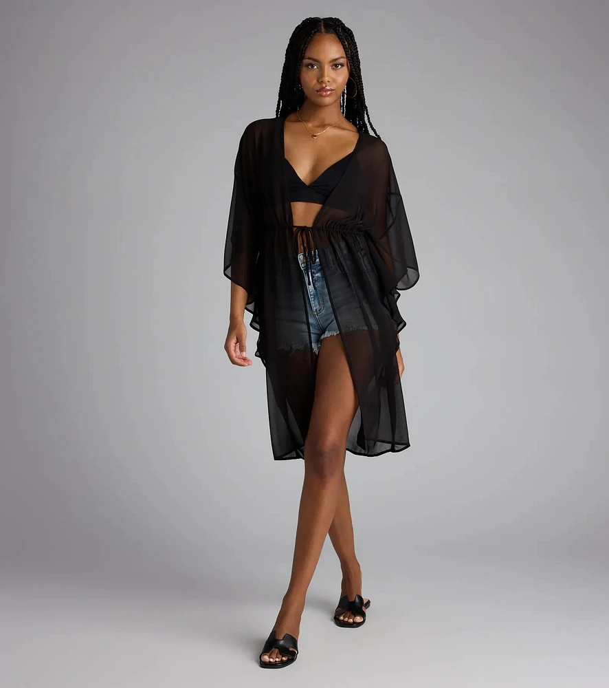 Destined For Sun Chiffon Kimono