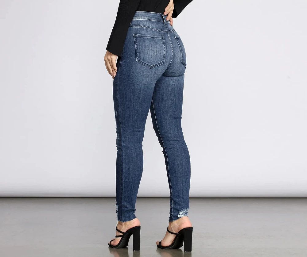 Bella High Rise Skinny Ankle Jeans