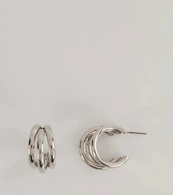Back To Basics Triple Hoop Earrings