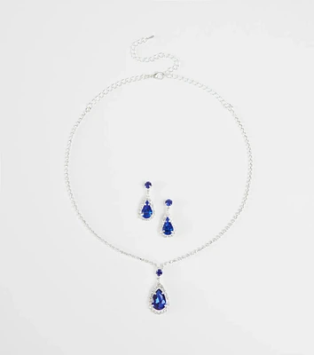 Fairytale Come True Necklace And Earrings Set