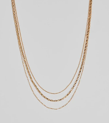 Timeless Charm Layered Chain Necklace