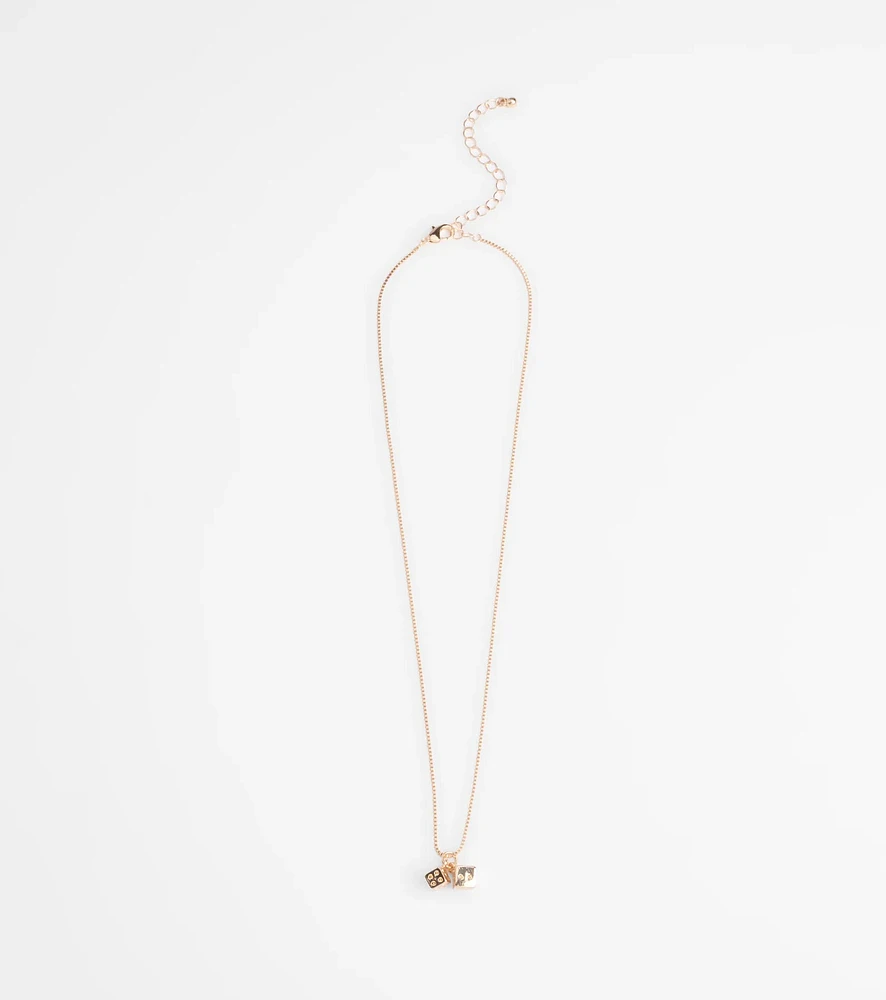 Roll The Dice Charm Necklace