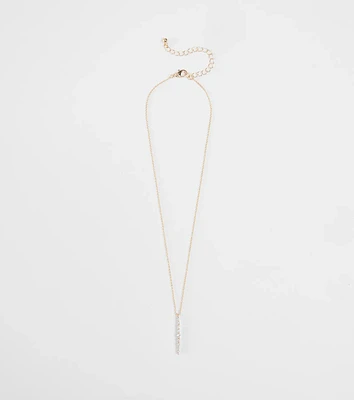 Hidden Shine Rhinestone Pendant Necklace