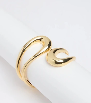 Trendy Sheen Hinge Cuff Bracelet