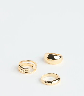 Sleek Statement Ring Set