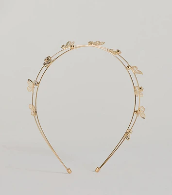 Rare Catch Butterfly Rhinestone Headband