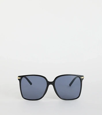 Schedule Full Oversized Square Sunglasses