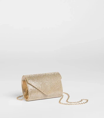 She's Ready Rhinestone Mesh Clutch