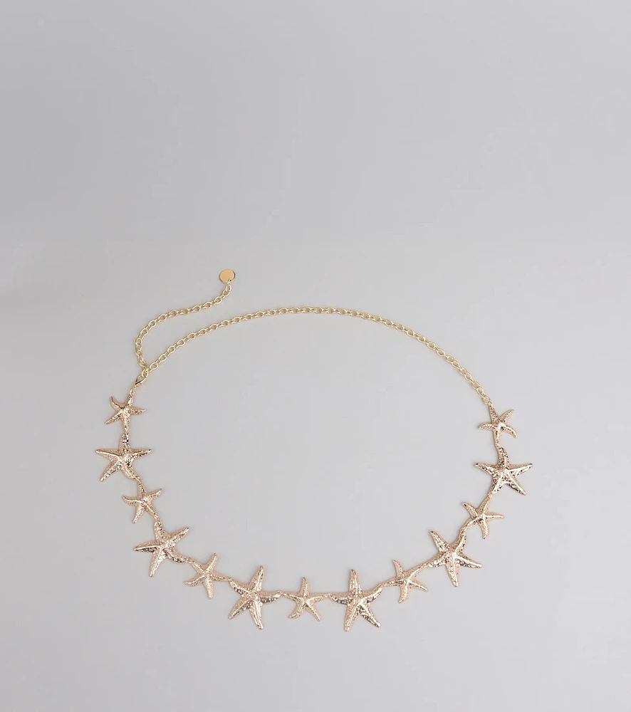 Mermaid Muse Starfish Chain Belt