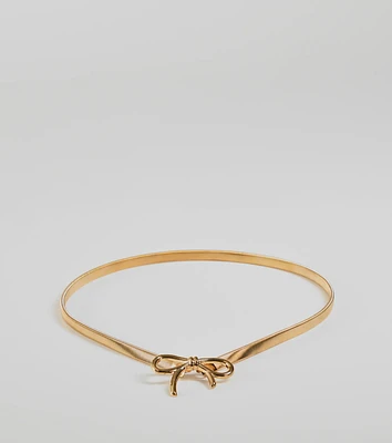 Sweetly Perfect Bow Stretch Coil Belt