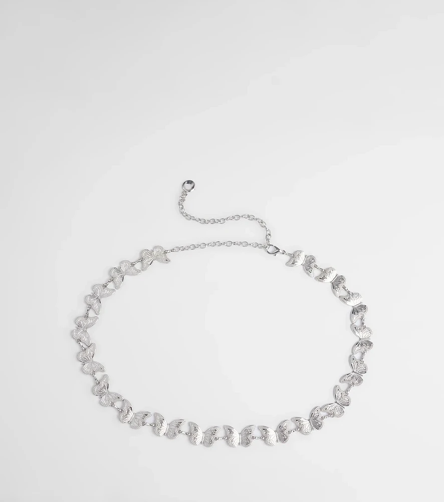 Spread Your Wings Butterfly Chain Belt