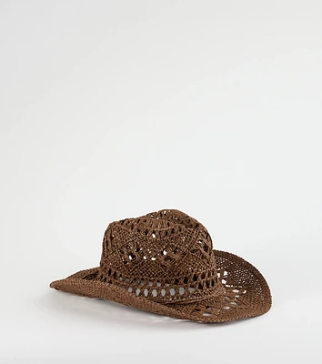 Giddy Up Girlie Straw Cowboy Hat