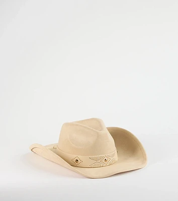 Western Adventure Faux Suede Cowboy Hat