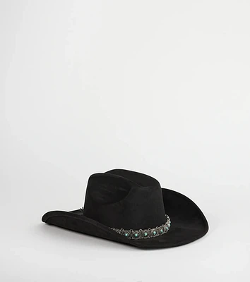 Western Babe Faux Suede Cowboy Hat