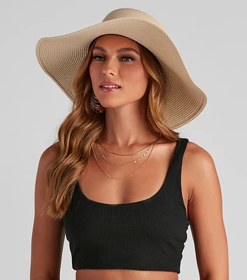 Playful Cutie Straw Floppy Hat