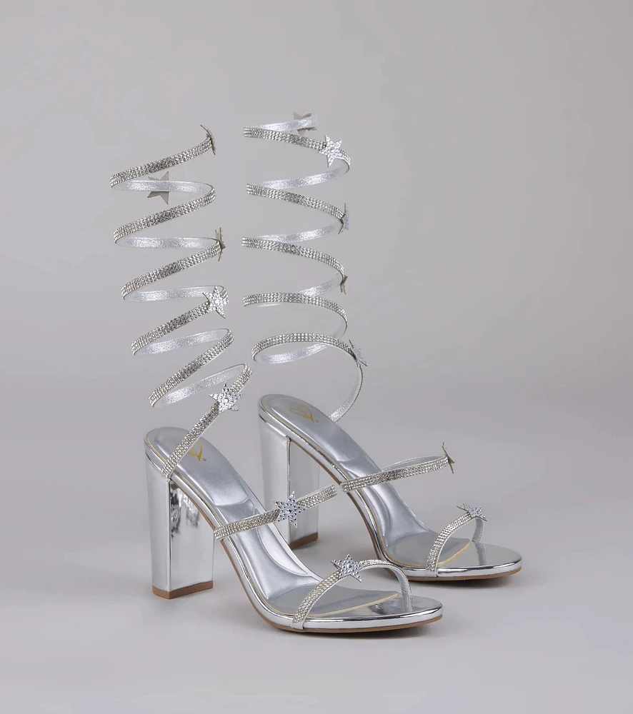 Catch Me the Cosmos Star Spiral Heels