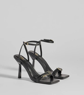 Buckled Up Stiletto Heels