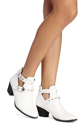 Double Buckle Down Booties