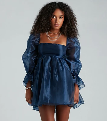 Lacinda Long Sleeve A-Line Party Dress