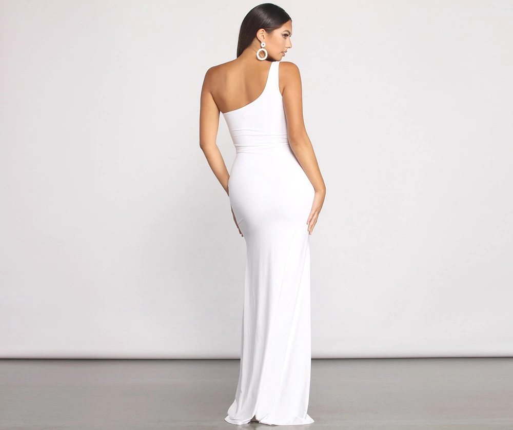 Janie Formal One Shoulder Dress