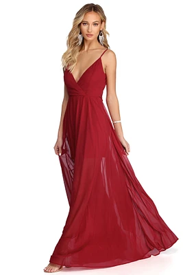 Alina Formal Sleeveless Chiffon Dress