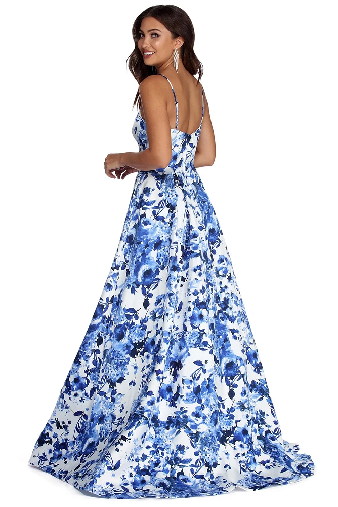 Amora Floral Ball Gown Dress