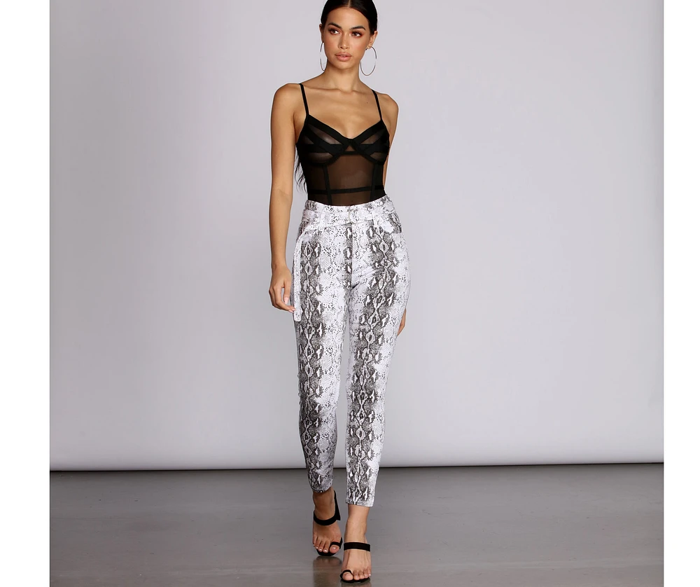 With The Bandage Mesh Bodysuit