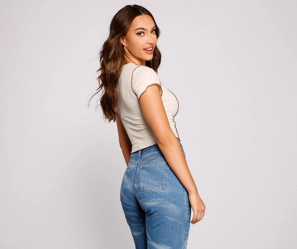 Not What It Seams Knit Top