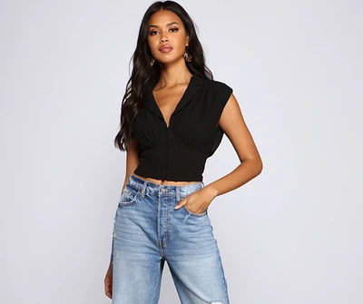 Preppy And Chic Crop Top