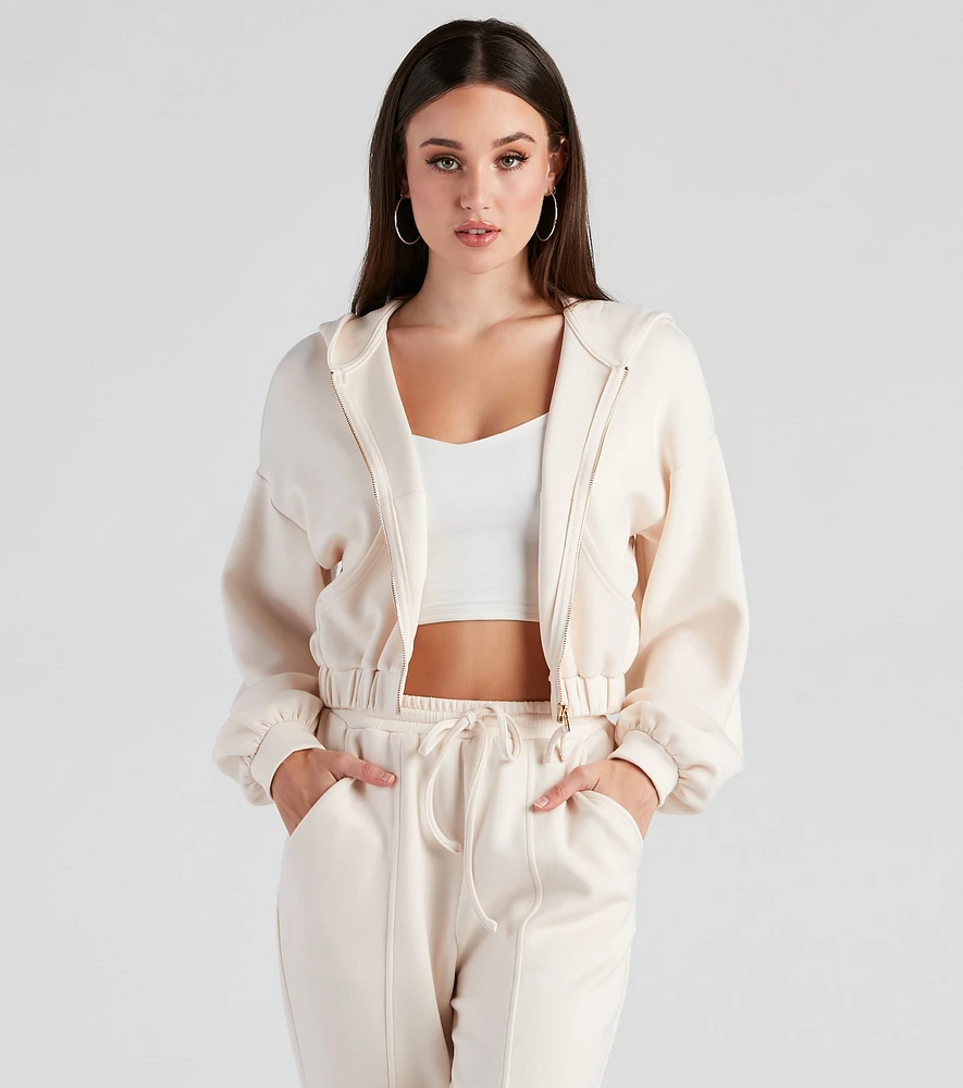 Trendsetting Babe Zip-Up Hoodie