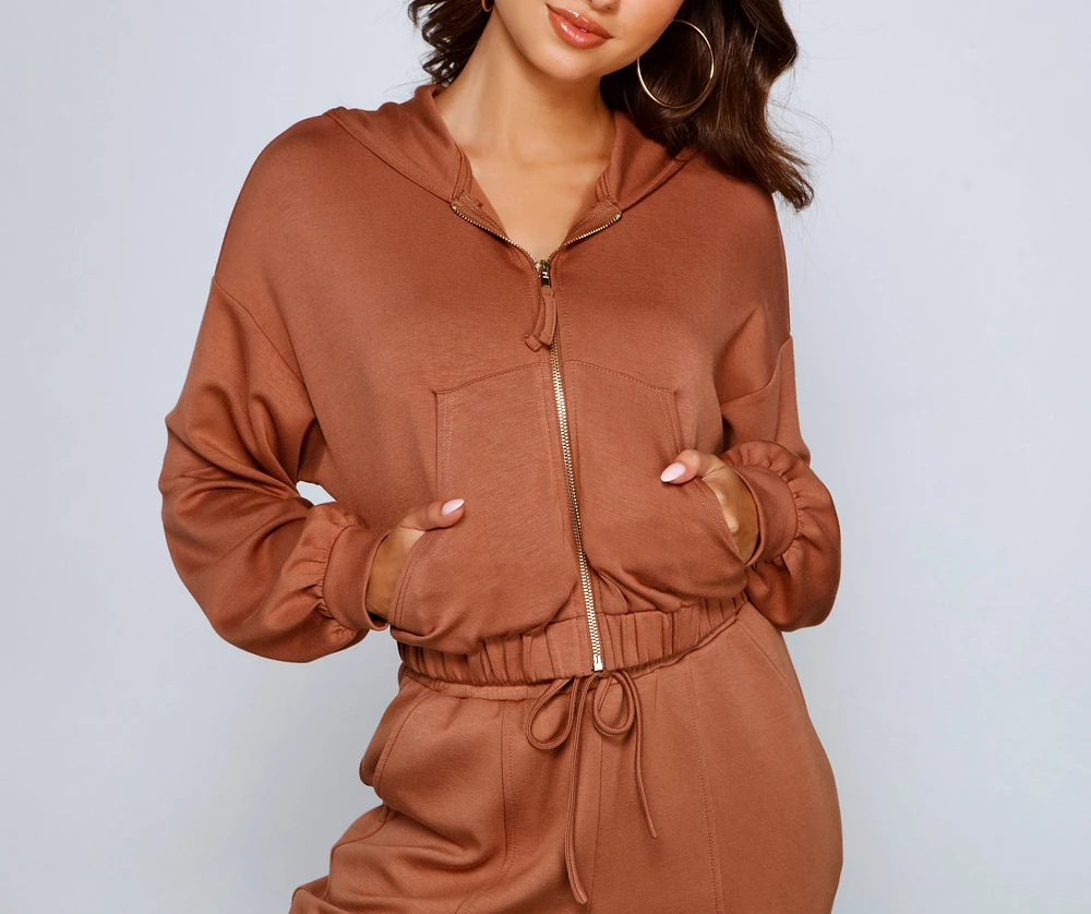 Trendsetting Babe Zip-Up Hoodie