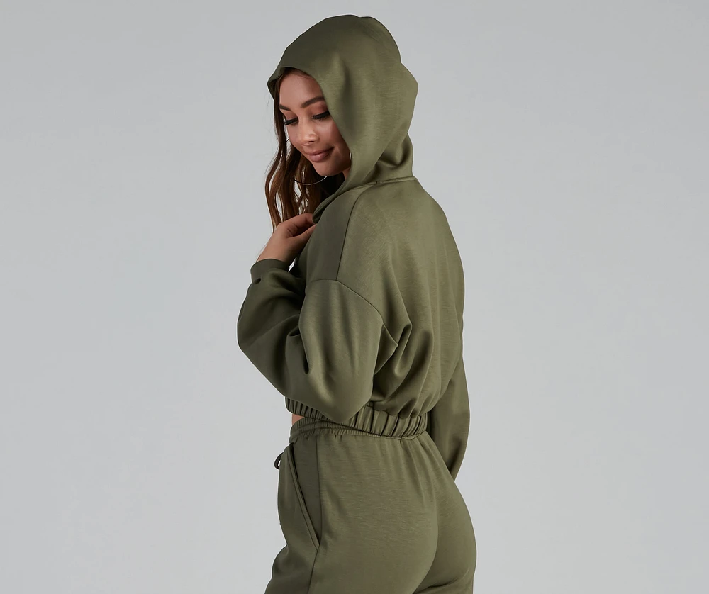 Trendsetting Babe Zip-Up Hoodie