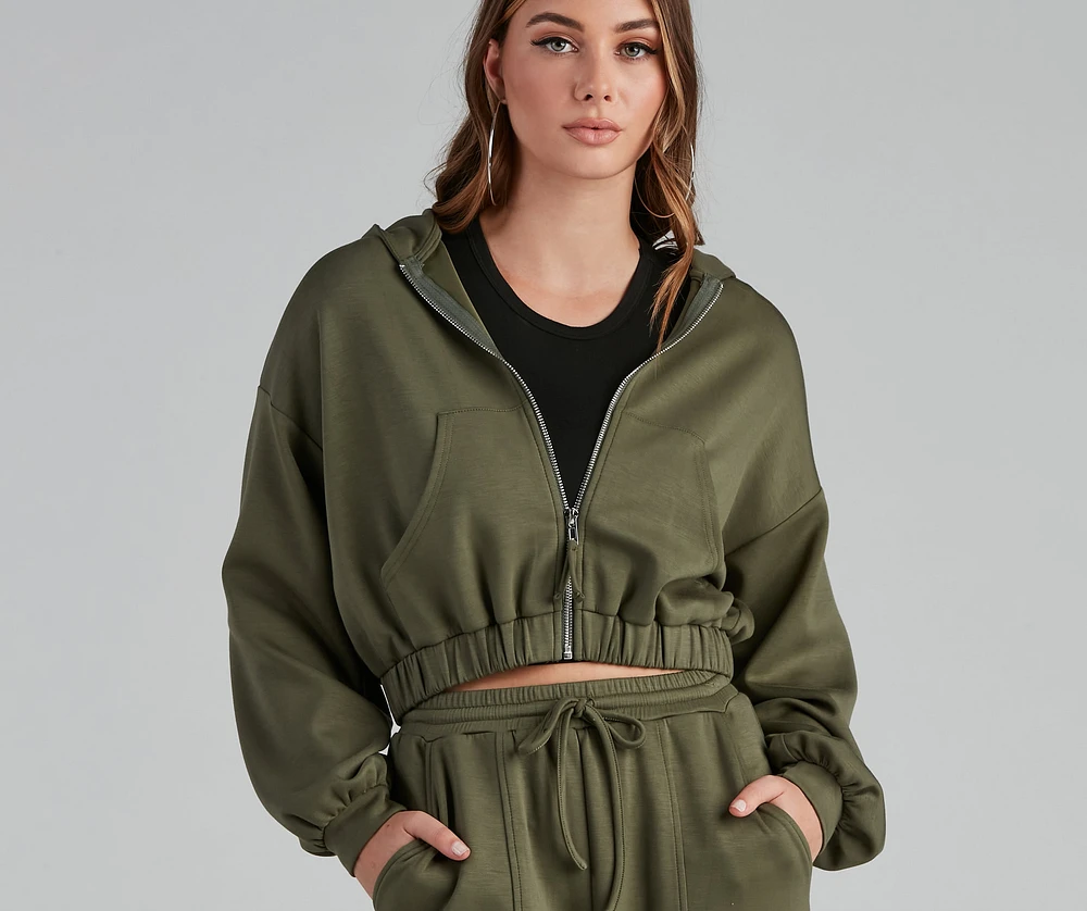Trendsetting Babe Zip-Up Hoodie