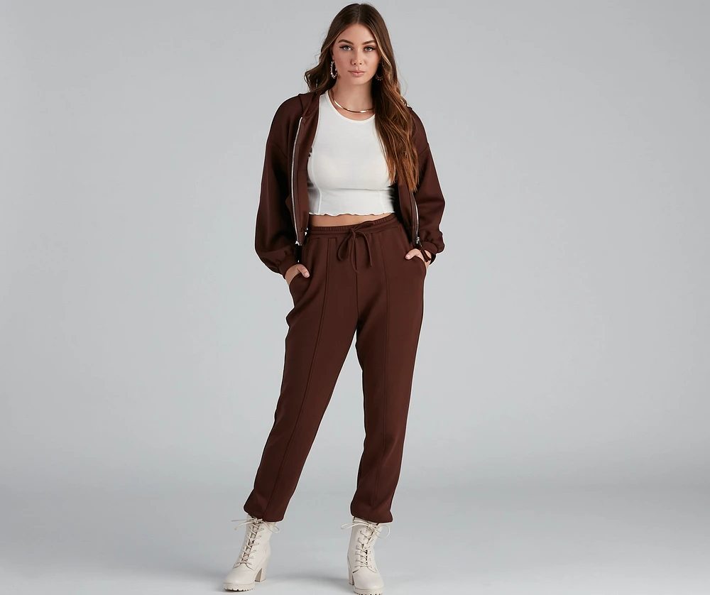 Trendsetting Babe Zip-Up Hoodie