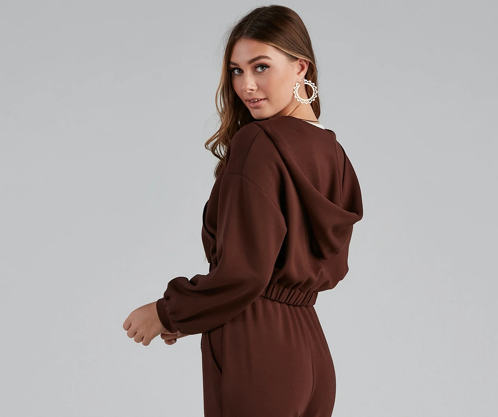 Trendsetting Babe Zip-Up Hoodie