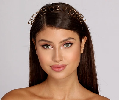 Birthday Girl Metal Headband