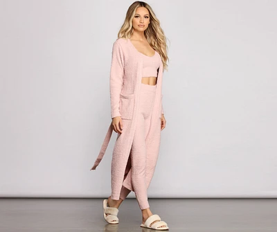 Keeping Knit Cozy Chenille Robe
