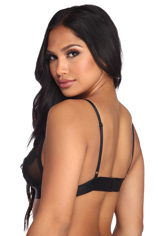 Floral Ambition Mesh Bralette