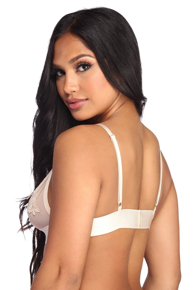 Floral Ambition Mesh Bralette