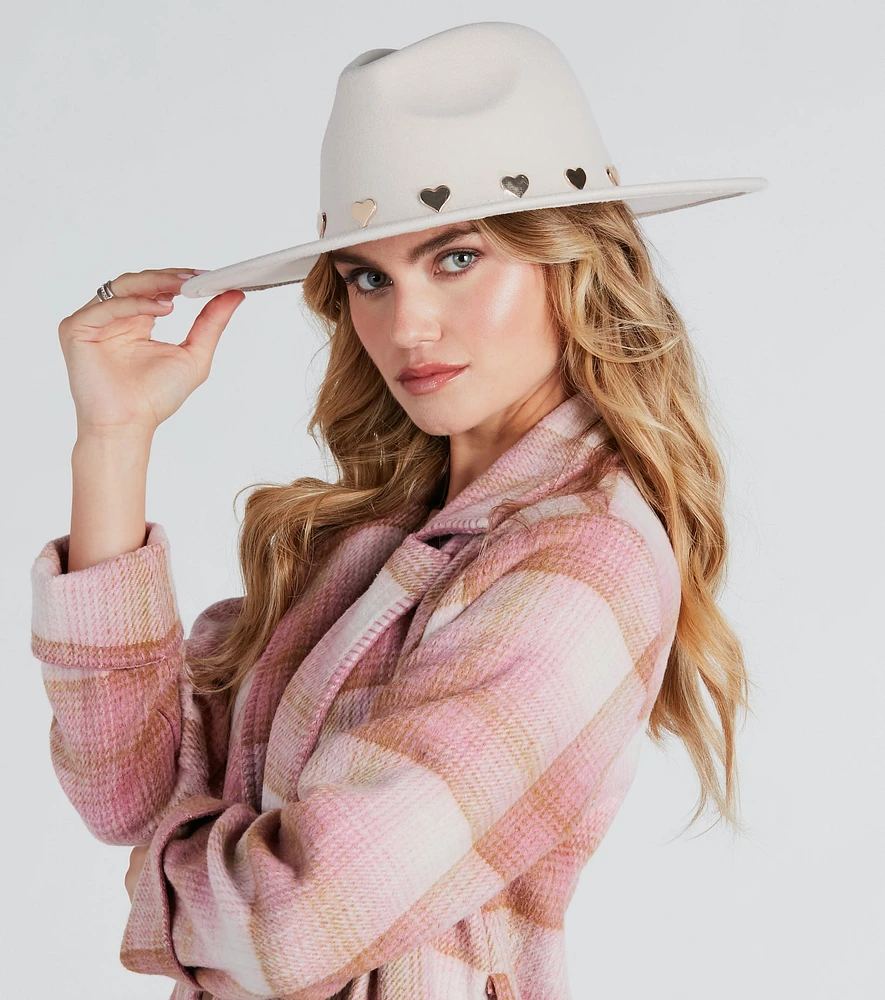 Songs Of Love Heart Trim Panama Hat