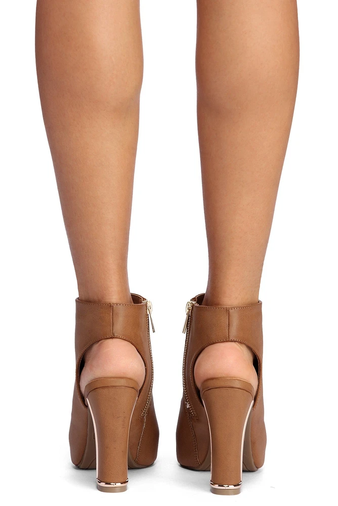 Feeling Fab Peep Toe Booties