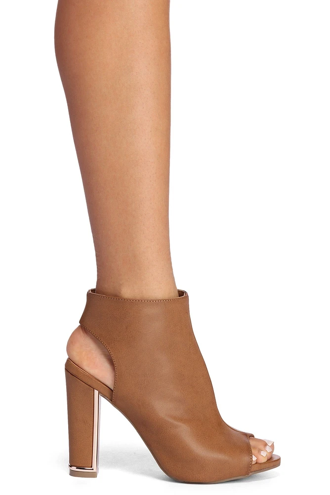 Feeling Fab Peep Toe Booties