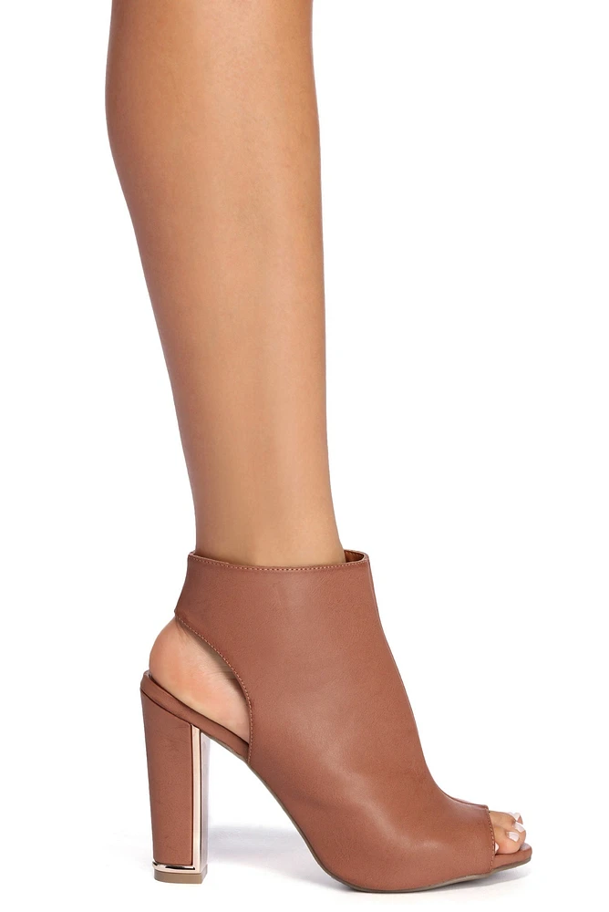 Feeling Fab Peep Toe Booties