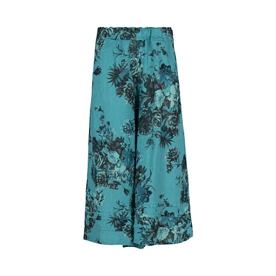 Floral Wide-Leg Pants | M Made Italy