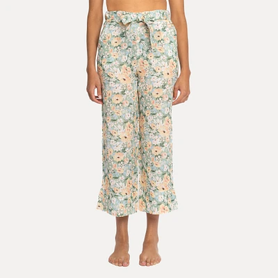 Astrid — Pantalon Hampton à nouer sur le devant Picnic Floral