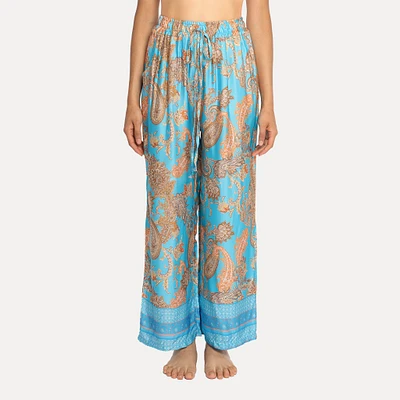 Astrid — Pantalon en satin touristique